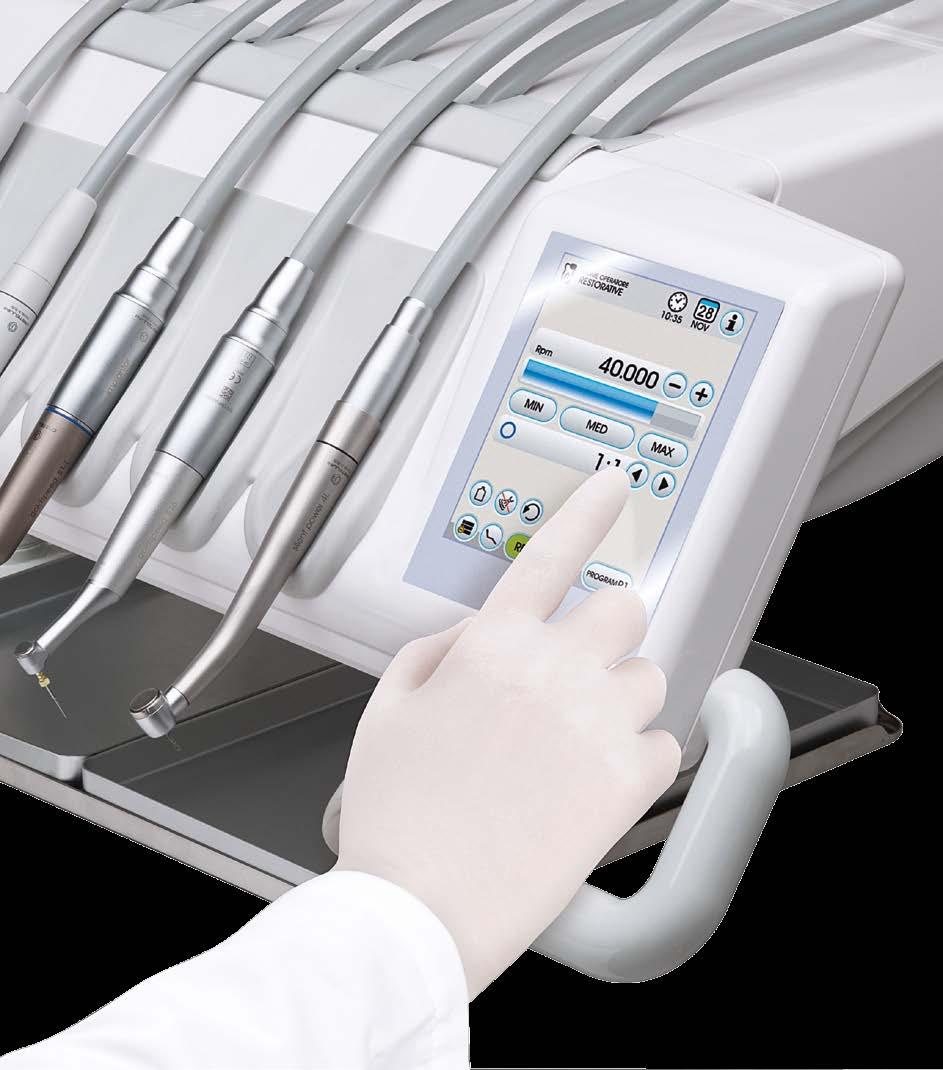 Endodontic files, reciprocating systems included, can be selected directly from the pre-loaded database.