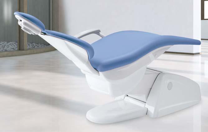 The Patient Chair Headrest The generous, double-jointed headrest provides comfort for