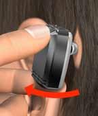 Attaching and removing your sound processor Your Baha sound processor is designed to snap onto the abutment.