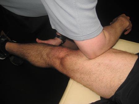 Quadriceps Lying Begin with the client in the Thomas Test position, lying toward the end of the