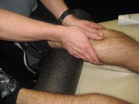 As the client goes through dorsi- and plantar-flexion you may choose to work with or against the movement.