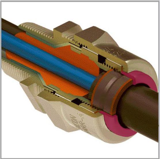 Putty Sealing Gland 424BT Series For LV AirGuard TC-ER-HL Cables, Class I Div 1 Features and Benefits: Fast, easy installation Large sealing range Space and weight savings Tested to UL and CSA
