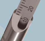 Remove the 2.8 mm threaded drill guide. Use the depth gauge to determine screw length.