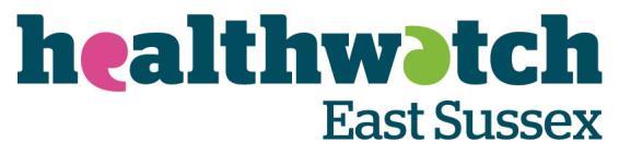 Healthwatch East Sussex Navigating Mental Health Support in East Sussex: Identifying the Road