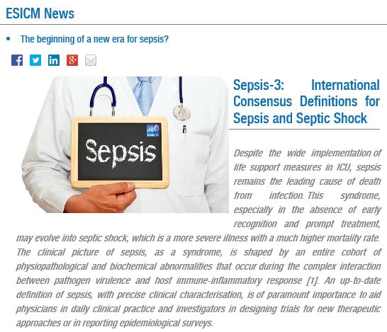 Sepsis Adult Redefinition (Sepsis 3) February 22, 2016 Announced at the SCCM meeting in