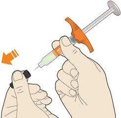 Do not get rid of any air bubbles in the Do not pull off the needle cap until you are ready to inject. 2. Pinch the skin.