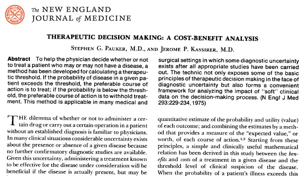 Indifference point State of Patient Decision Outcome Refer/ Treat Chance Node Diagnosis QoL(TP) Expected utility of referral Decision