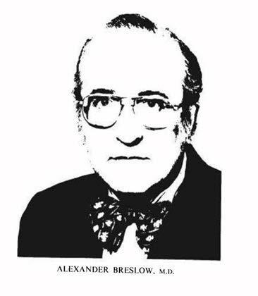 depth. Alexander Breslow MD, 1970 Breslow A.
