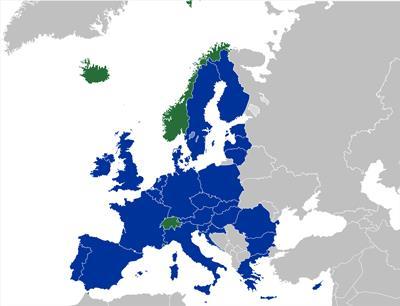Jooniselt 1 on näha, kuidas SEPA riigid jagunevad.