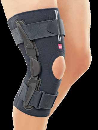 Stabimed pro Short, functional soft brace with prevention of hyperextension Indications mild to moderate instabilities of the knee joint chronic instabilities mild meniscus injuries (conservative)