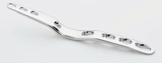LCP Wrist Fusion Plates Stainless Steel and Titanium Standard bend* Stainless