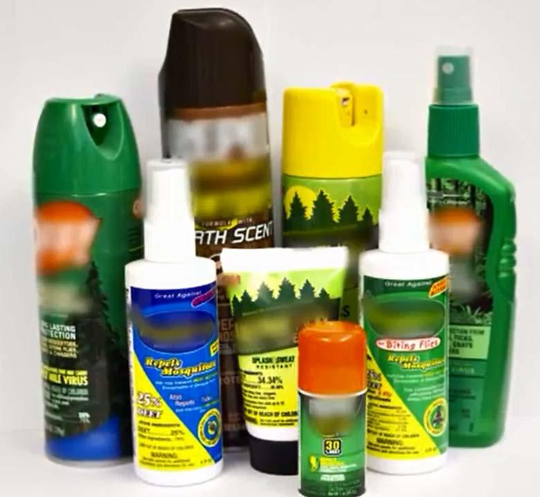 EPA-approved tick repellent DEET 20-30% on skin or clothing Permethrin 0.