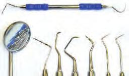 50 Jaquette Supragingival Scaler This scaler is used to remove tartar from above the gum margin. The tip and back of the instrument is sharp to scrape between teeth. Do not use below the gum margin.