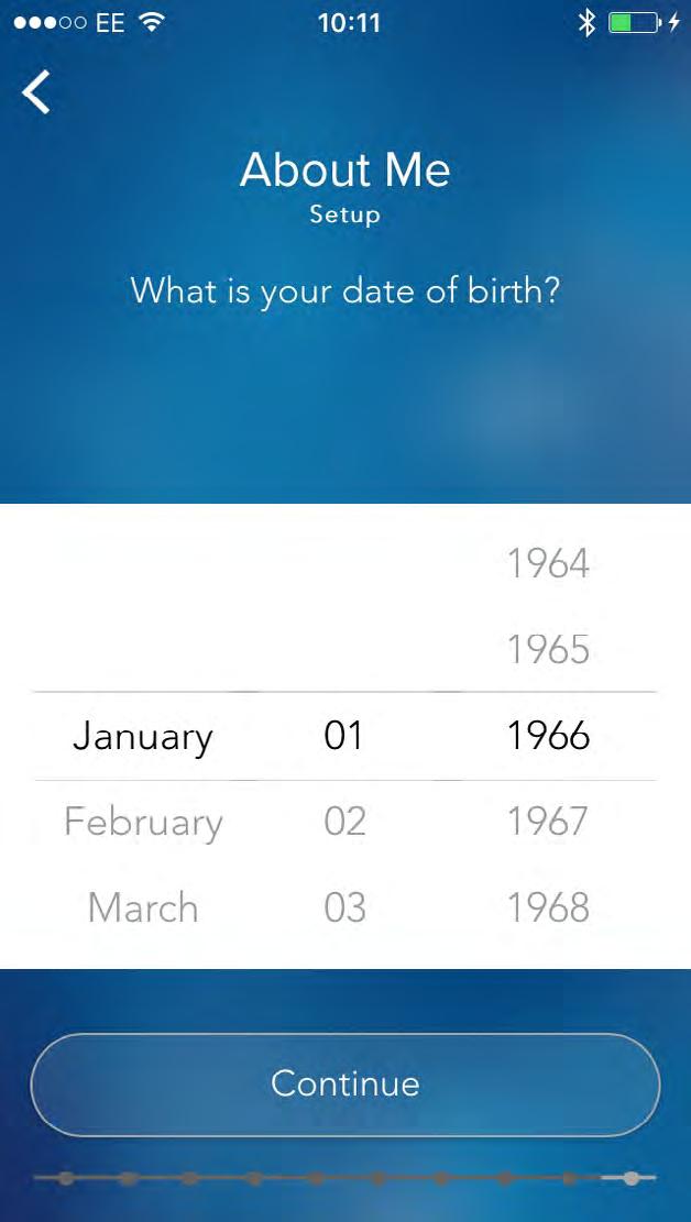 23. Profile Enter your date of birth by