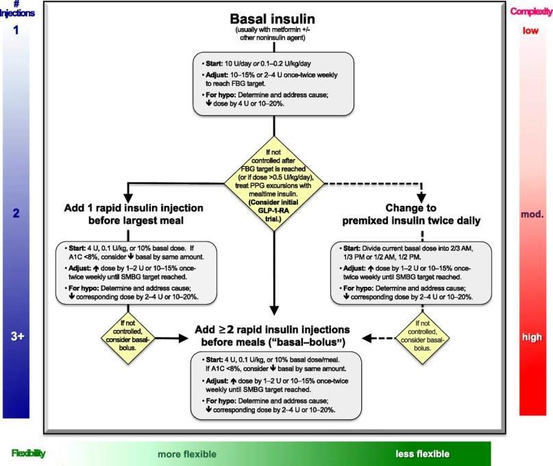 Approach To Starting and Adjusting Insulin in Type 2 Diabetes ADA. 7. Approaches to Glycemic Treatment.