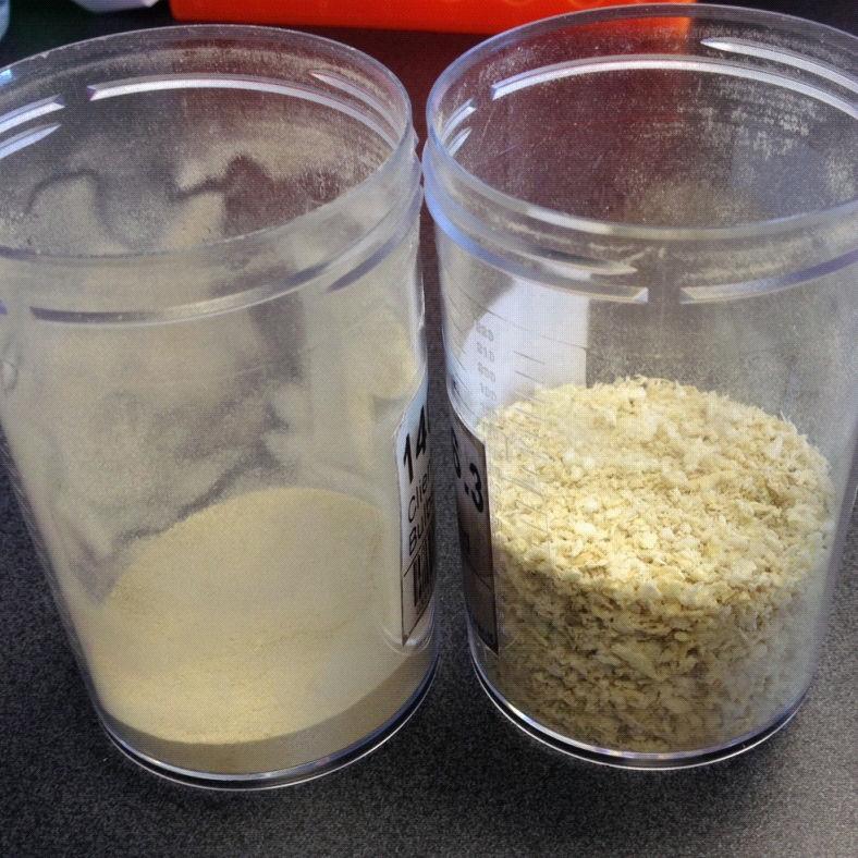 The freeze-dried samples were subsequently blended more finely to see if blend fineness would improve precision.