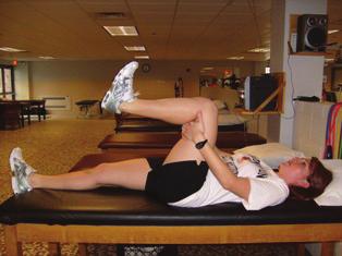 3- Adductor Stretch Prop the inside of your ankle up on a