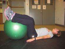 Abdominal Draw In with Knee to Chest Lie on your back on table or mat, draw