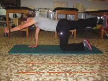 Side Bridging- add single leg hip abduction Lie on your side with your elbow underneath you; rise up so that you are resting on your one forearm/elbow and your foot;
