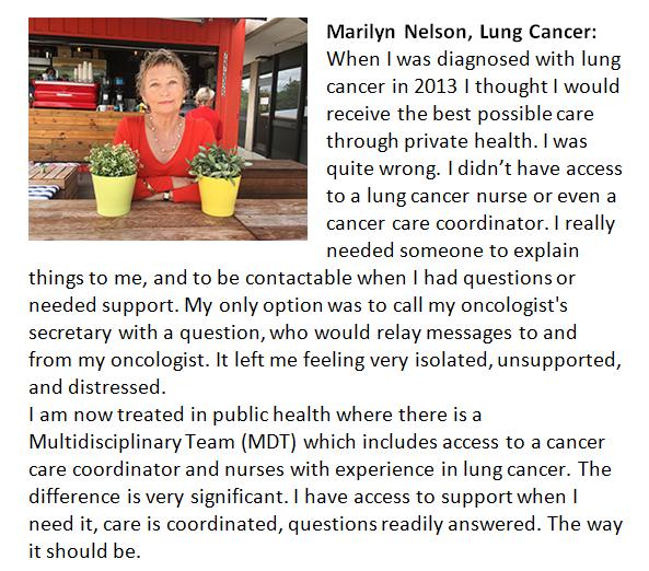 4. Provide funding for specialist lung cancer nurses (SLCNs) Lung cancer is the biggest cancer killer in Australia.
