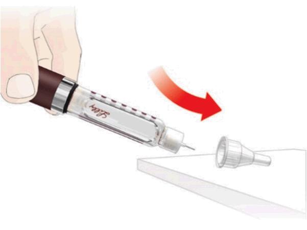 Replace Needle Outer Cap Remove The Needle Carefully replace the outer cap as instructed by your healthcare professional. Remove the capped needle by twisting it off.