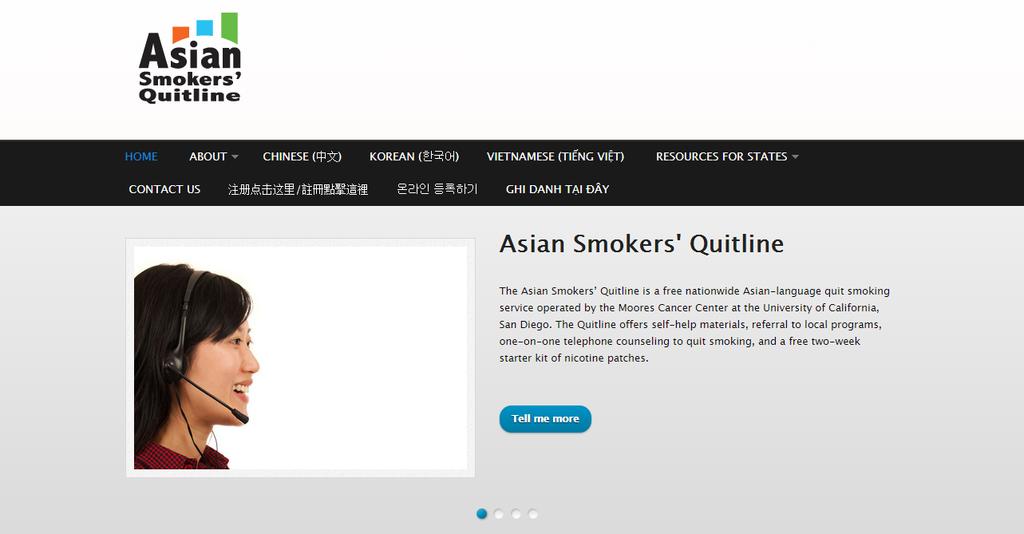 ASQ Website www.asiansmokersquitline.org www.