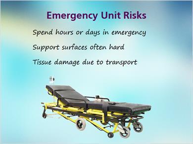 2.7 Emergency JILL: Yes Mark. What do you think are the risk factors in the emergency unit? MARK: One is that it is not uncommon for patients to spend hours, or even days, in emergency.
