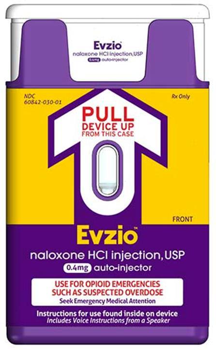 Auto-injector naloxone Each prescription comes with two single use auto-injectors and one trainer Voice