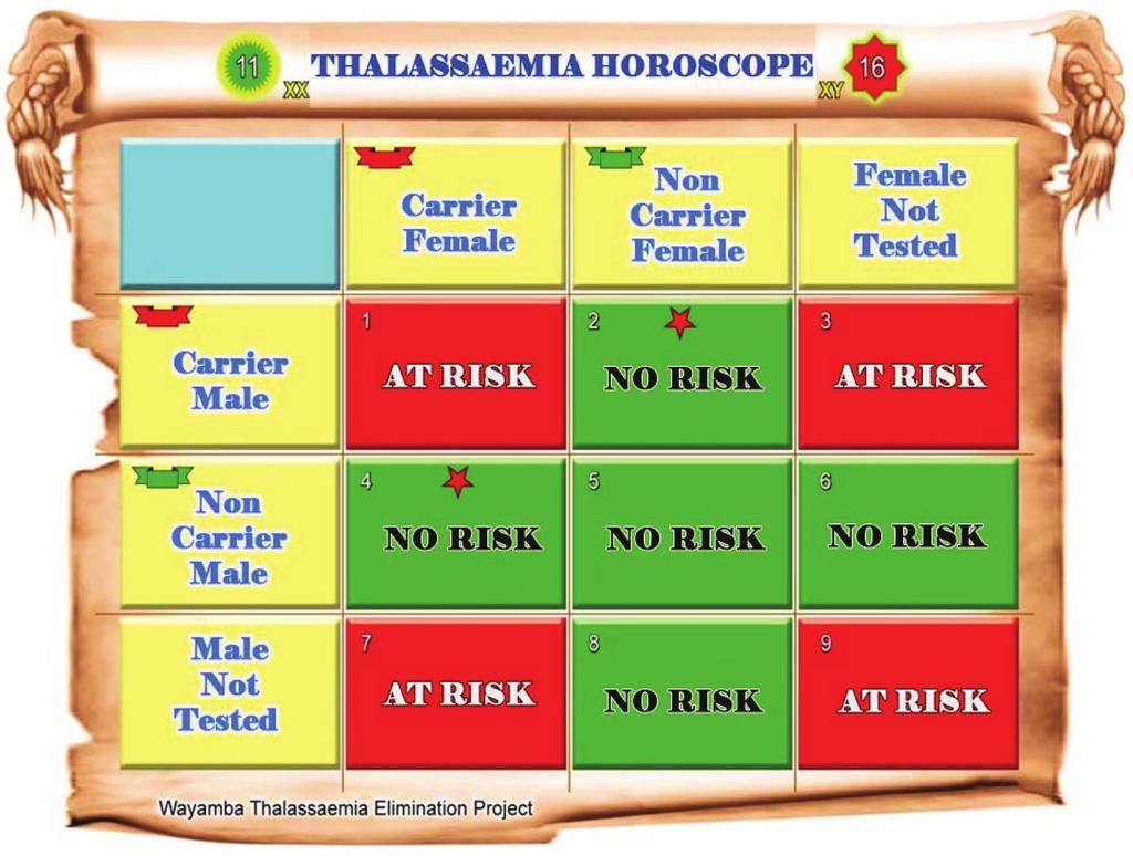 Prevention of thalassaemia 793 Voluntary screening among above age 15 years by red cell indices If the MCV equal or less than 80 fl or MCH equal or less than 27 pg If the MCV more than 80 fl or MCH