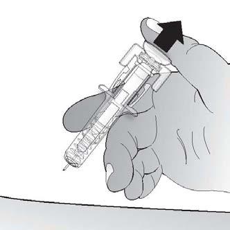 release the plunger and allow the syringe to move up until the entire needle is covered by the