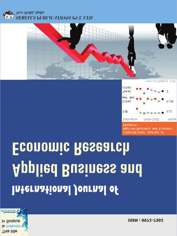 International Journal of Applied Business and Economic Research ISSN : 0972-7302 available at http: www.serialsjournal.com Serials Publications Pvt. Ltd.
