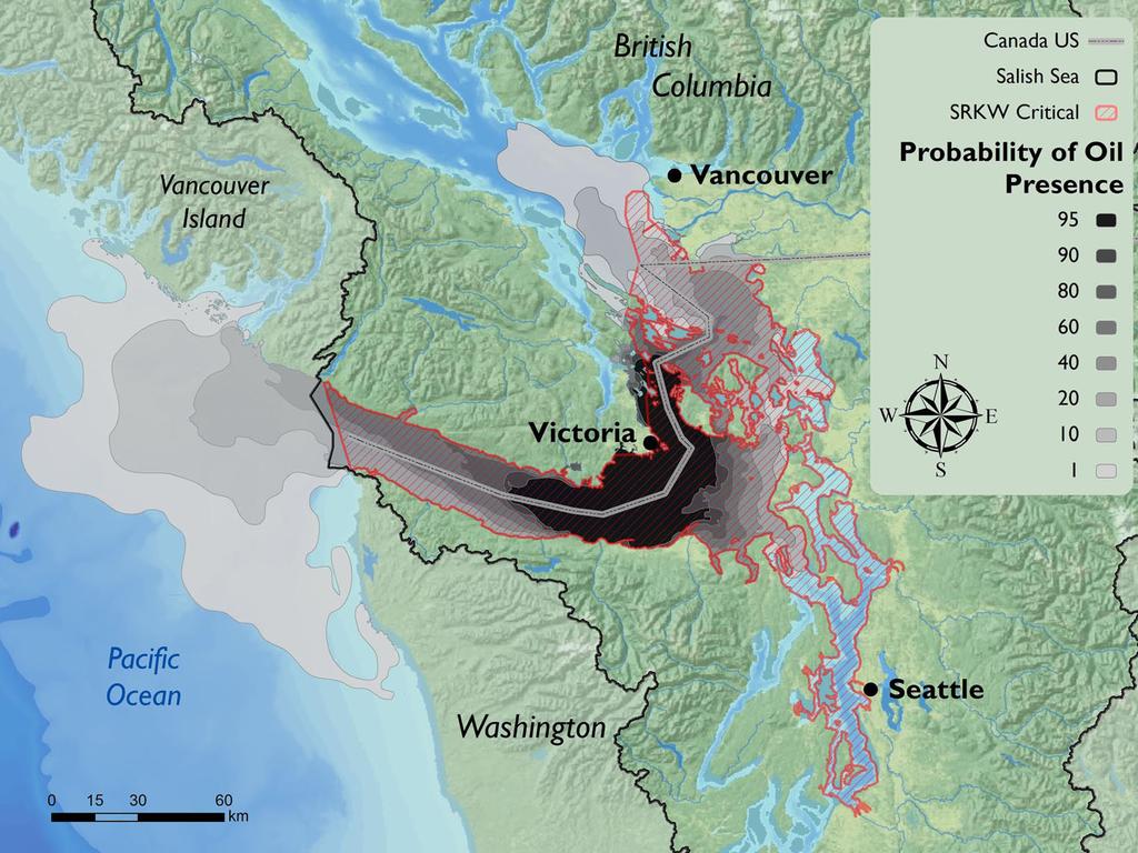 148 Arch Environ Contam Toxicol (2017) 73:131 153 Table 6 The overlap between a 15,000 m 3 modelled oil spill that originated near Turn Point in Northern Haro Strait (BC and WA) and legally