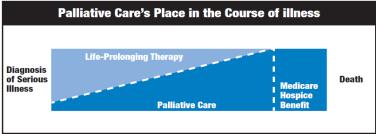 Palliative Care Palliative care is an interdisciplinary medical specialty that focuses on the care of patients with serious illness.
