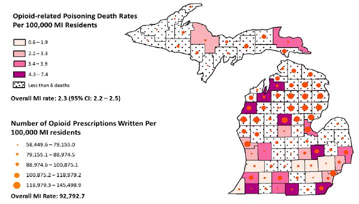 Opioid-related Deaths and Prescriptions