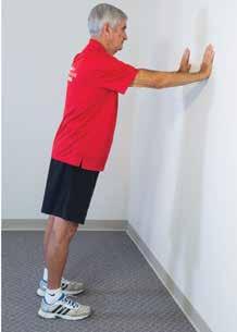 Slowly straighten your elbows, lowering the weights back to the start position. 5. Do 10-15, 1-3 sets. OR Tricep wall press 1. Stand a few feet away from the wall.