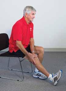 Heart and Stroke Foundation of Canada Heart and Stroke Foundation of Canada 6. Hamstring stretch 1. Sit at the front of a chair. 2.