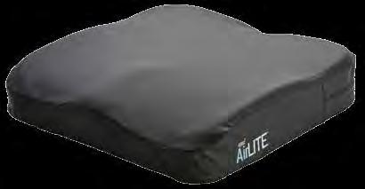 47 Note: cover required for use. A brief look into the inside of the AirLITE cushion shows the AIR FLOATATION air insert built into the cushion.