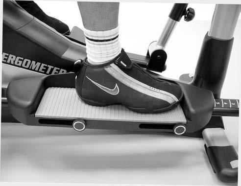 the Stationary Handlebar when getting on and off the ELLIPTICAL CROSS TRAINER.