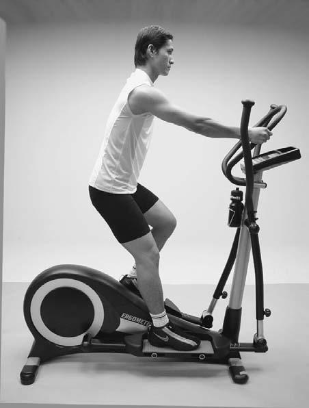 ELLIPTICAL CROSS TRAINER EXERCISES NOTE: The ELLIPTICAL CROSS TRAINER can be used in a forward or reverse motion. 1 Basic Upright Handle Bar: Stationary or Dual Action.
