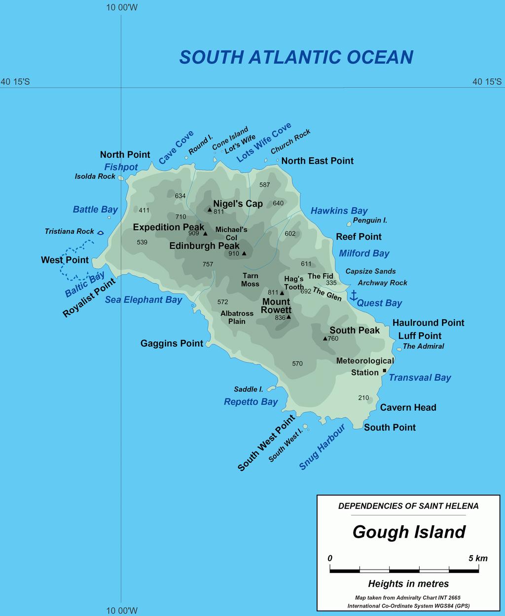 Gough Island 2 Gough Island is an isolated island in the