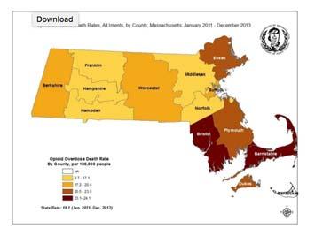 Update on MA Opioid Epidemic Opioid Related Overdose Deaths Among Massachusetts Residents In 2016 an average of 5.