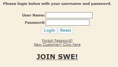 How to Join SWE Online 4. Click JOIN SWE!