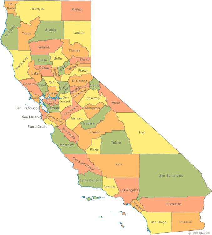 Rural Area Del Norte County CALIFORNIA COUNTIES