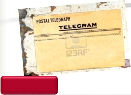 Governments notify by telegram the