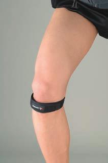 improves performance. Back: Patellar Tendinitis/Jumpers Knee Patellar JK-Band Padding with individualized fit applies to patellar tendon.