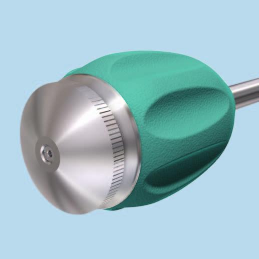 0 to 9.0 mm Assemble cannulated awl Unscrew the knob from the trocar holder and place it on a flat surface.