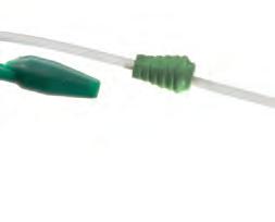 The silicone sleeve smoothly bridges over the gap in diameter between the end of the tube and the inserter thus minimising the risk of injury when inserting the tracheostomy tube into the trachea