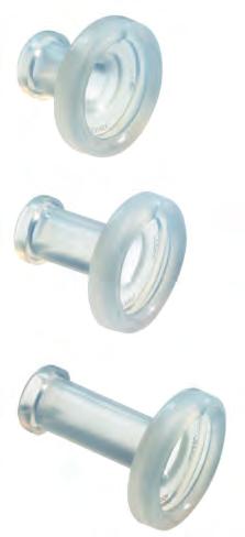 supplied in sterile package REF 613 1 unit supplied in sterile package Sizes: 06, 07, 08, 09, 10, 11, 12 stoma button with eyes for attaching a neck strap and with a removable grid to prevent