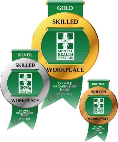 Skilled Workplaces Initiative Recognises and rewards workplaces rolling out MHFA Courses to employees.