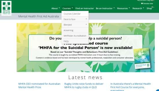 The MHFA website Find an instructor or course in your area Enrol in elearning